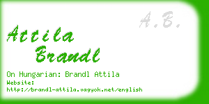 attila brandl business card
